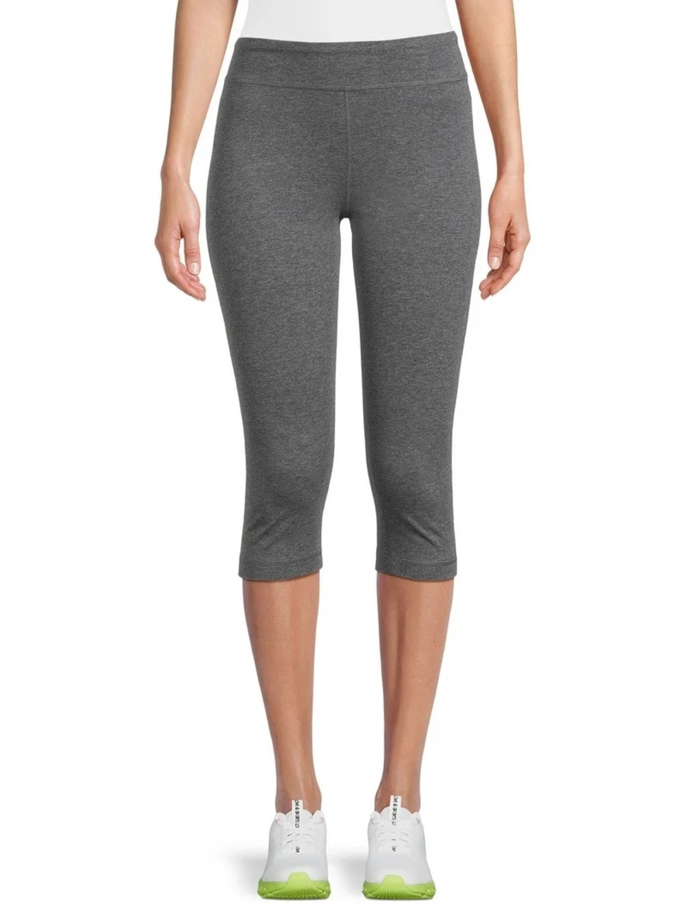Prana Cropped Mid Rise Leggings in Gray